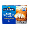 Van de Kamp’s Beer Battered 100% Whole Fish Fillets, Frozen, 19.1 oz 10 ct